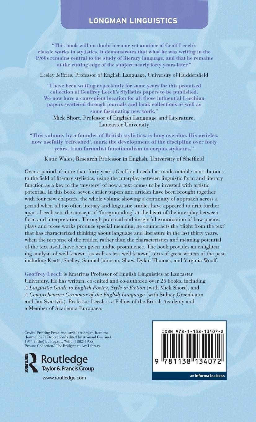 Rückseitencover Language in Literature