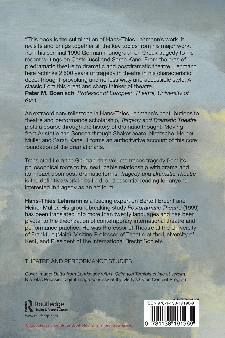 Rückseitencover Tragedy and Dramatic Theatre