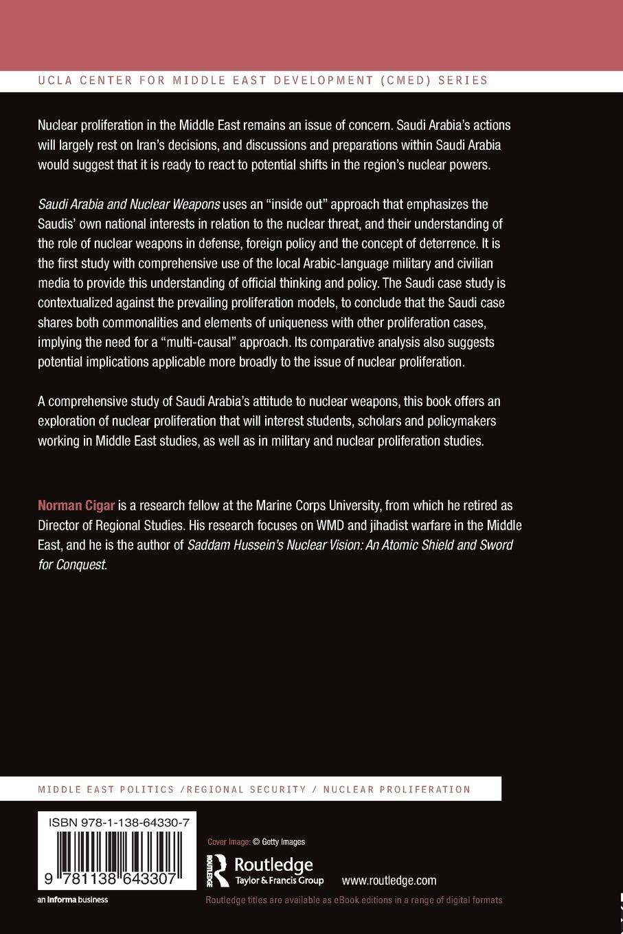 Rückseitencover Saudi Arabia and Nuclear Weapons