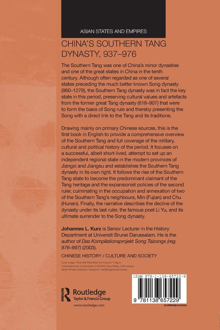 Rückseitencover China's Southern Tang Dynasty, 937-976
