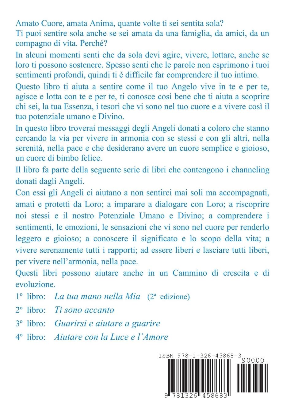 Rückseitencover La tua mano nella Mia