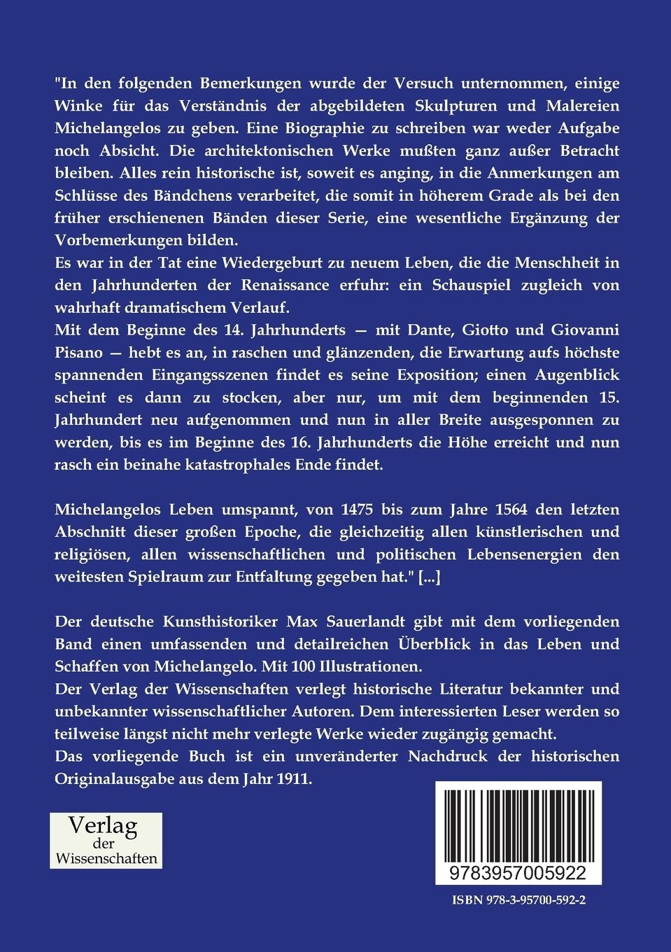 Rückseitencover Michelangelo