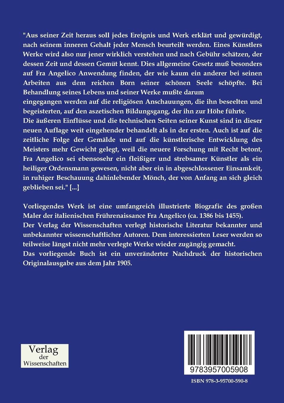 Rückseitencover Fra Giovanni Angelico da Fiesole