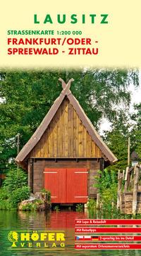 Vorderes Coverbild Höfer DE 027. Lausitz. Frankfurt/Oder - Spreewald - Zittau 1 : 200 000. Straßenkarte