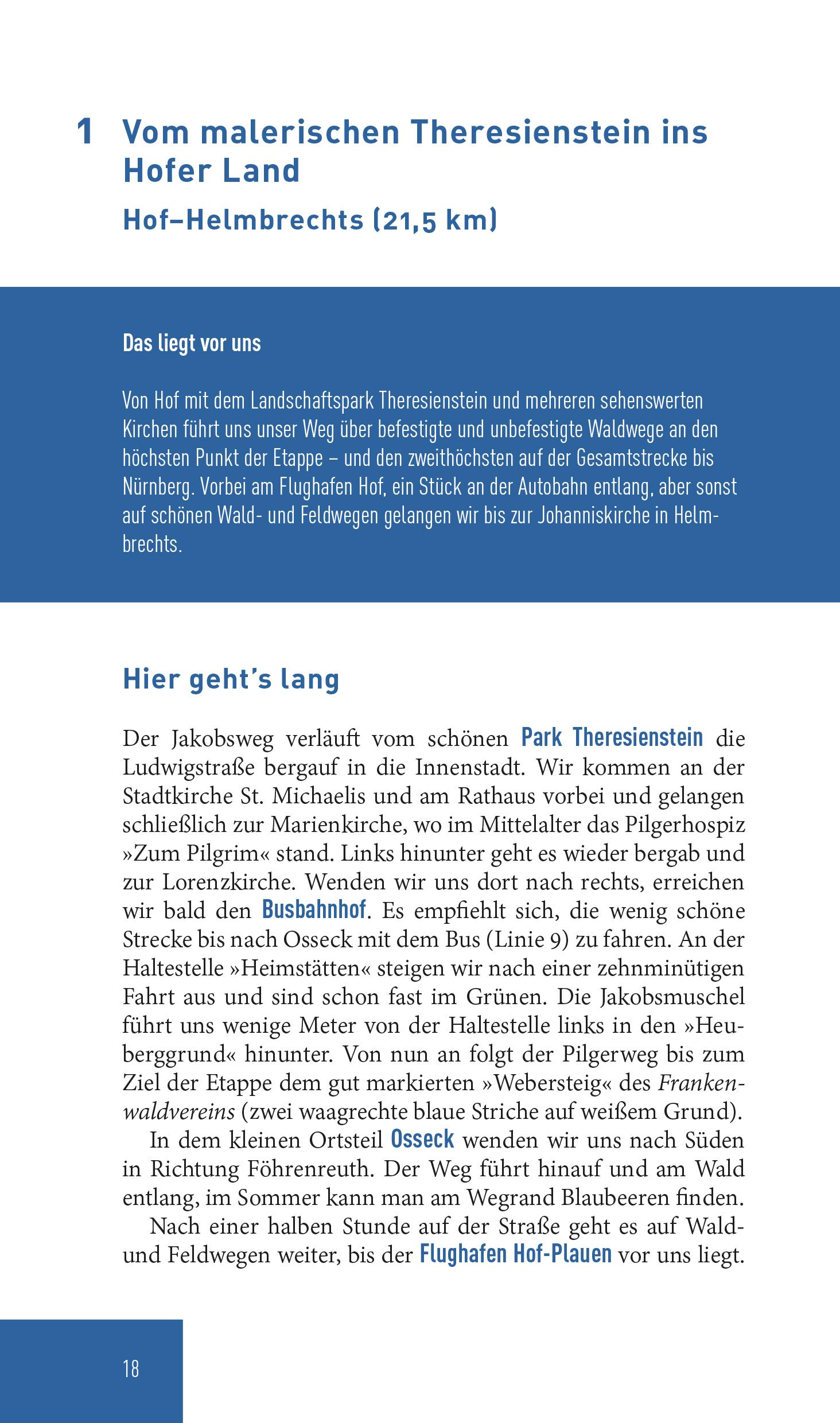 Beispielinhalt (Bild) Jakobswege in Franken 2