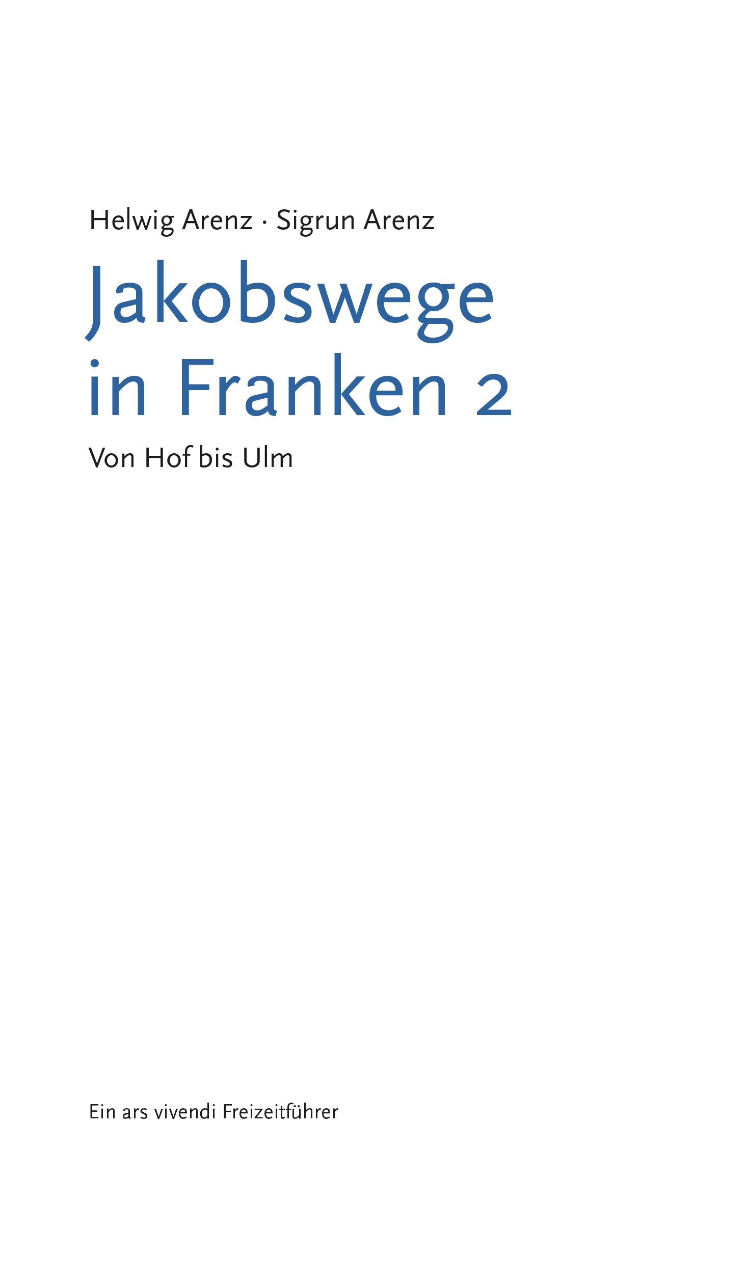 Beispielinhalt (Bild) Jakobswege in Franken 2