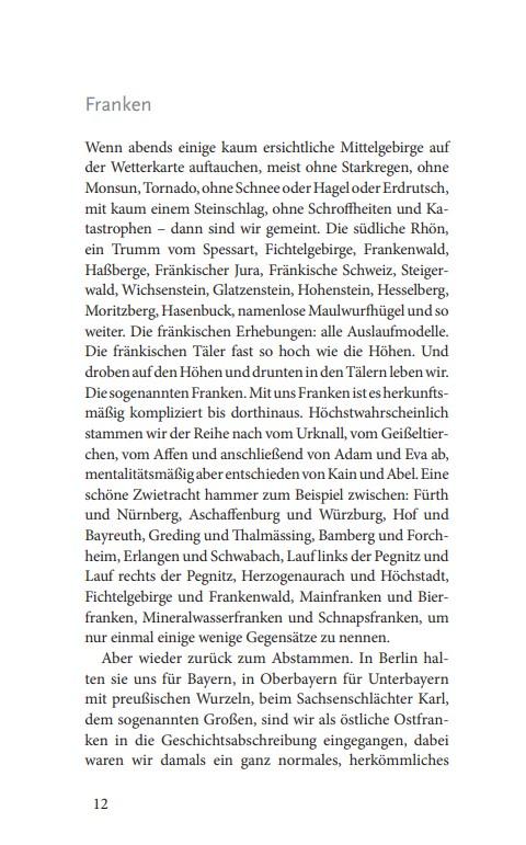 Beispielinhalt (Bild) Mein Franken-Buch