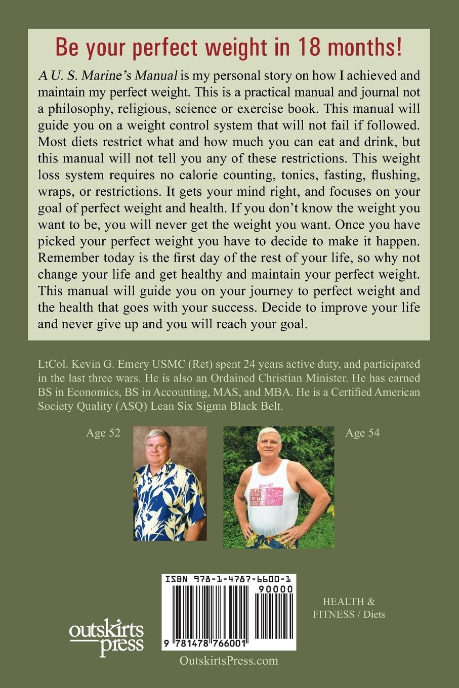 Rückseitencover A U S Marine's Manual for Perfect Weight
