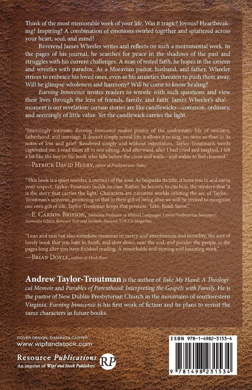 Rückseitencover Earning Innocence