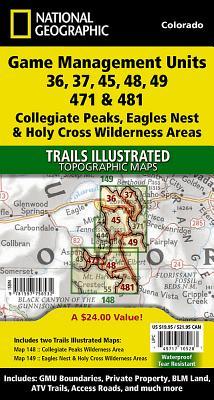 Vorderes Coverbild Collegiate Peaks, Eagles Nest, and Holy Cross Wilderness Areas Gmu [Map Pack Bundle]