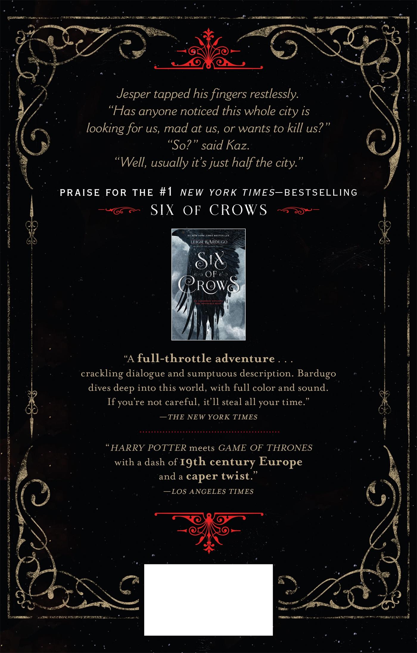 Rückseitencover Crooked Kingdom