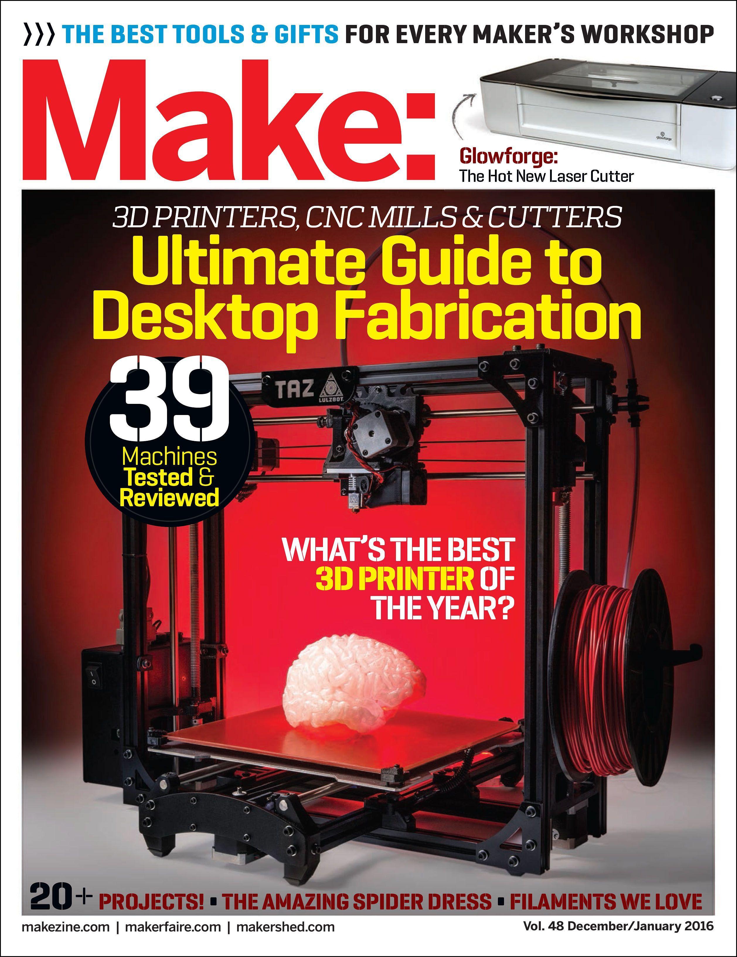 Vorderes Coverbild Make: Volume 48 Desktop Fabrication