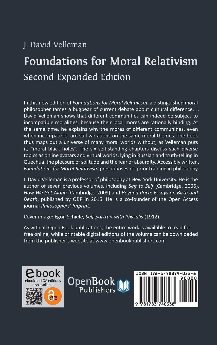 Rückseitencover Foundations for Moral Relativism