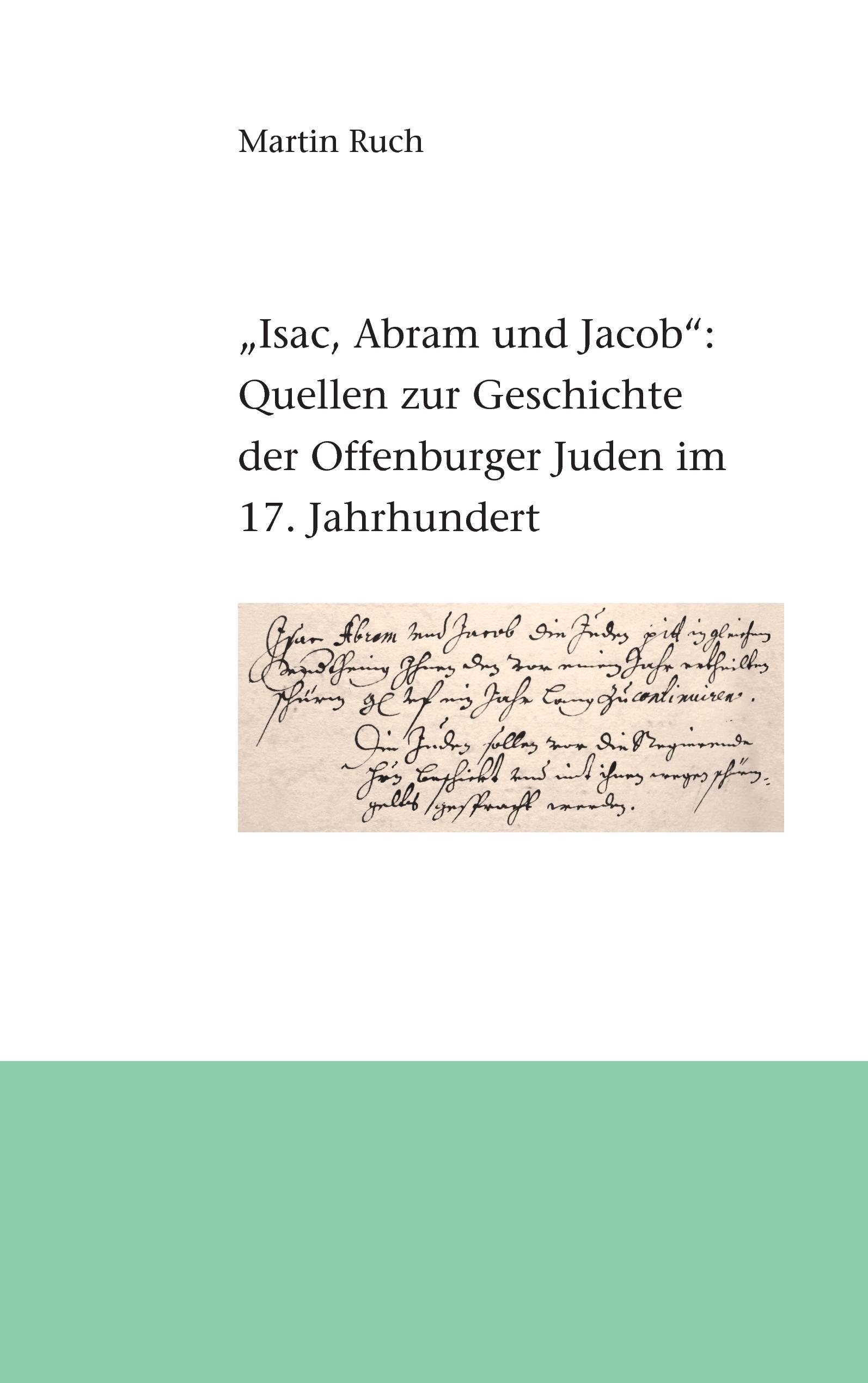 Vorderes Coverbild "Isac, Abram und Jacob die Juden..."