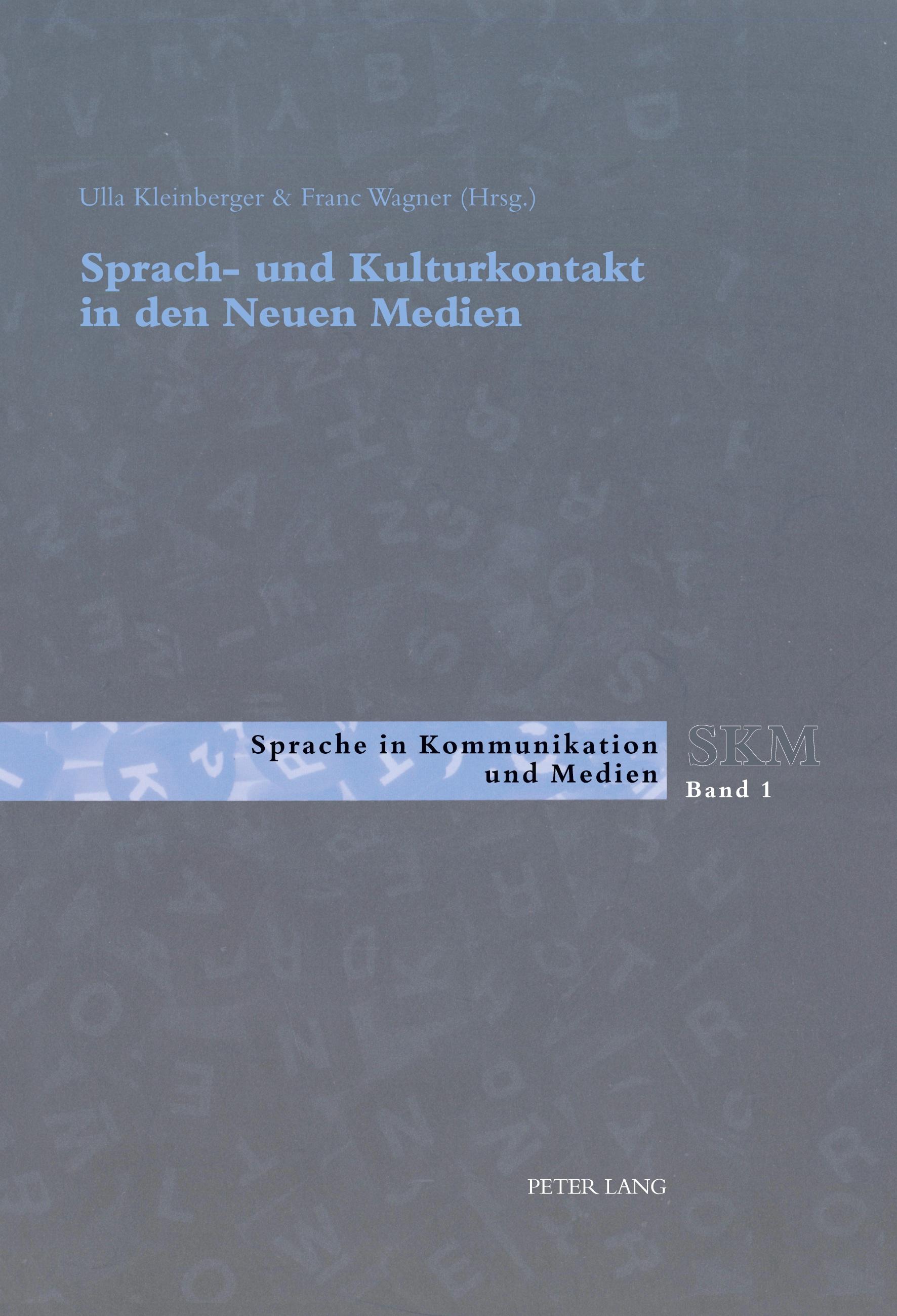 Vorderes Coverbild Sprach- und Kulturkontakt in den Neuen Medien