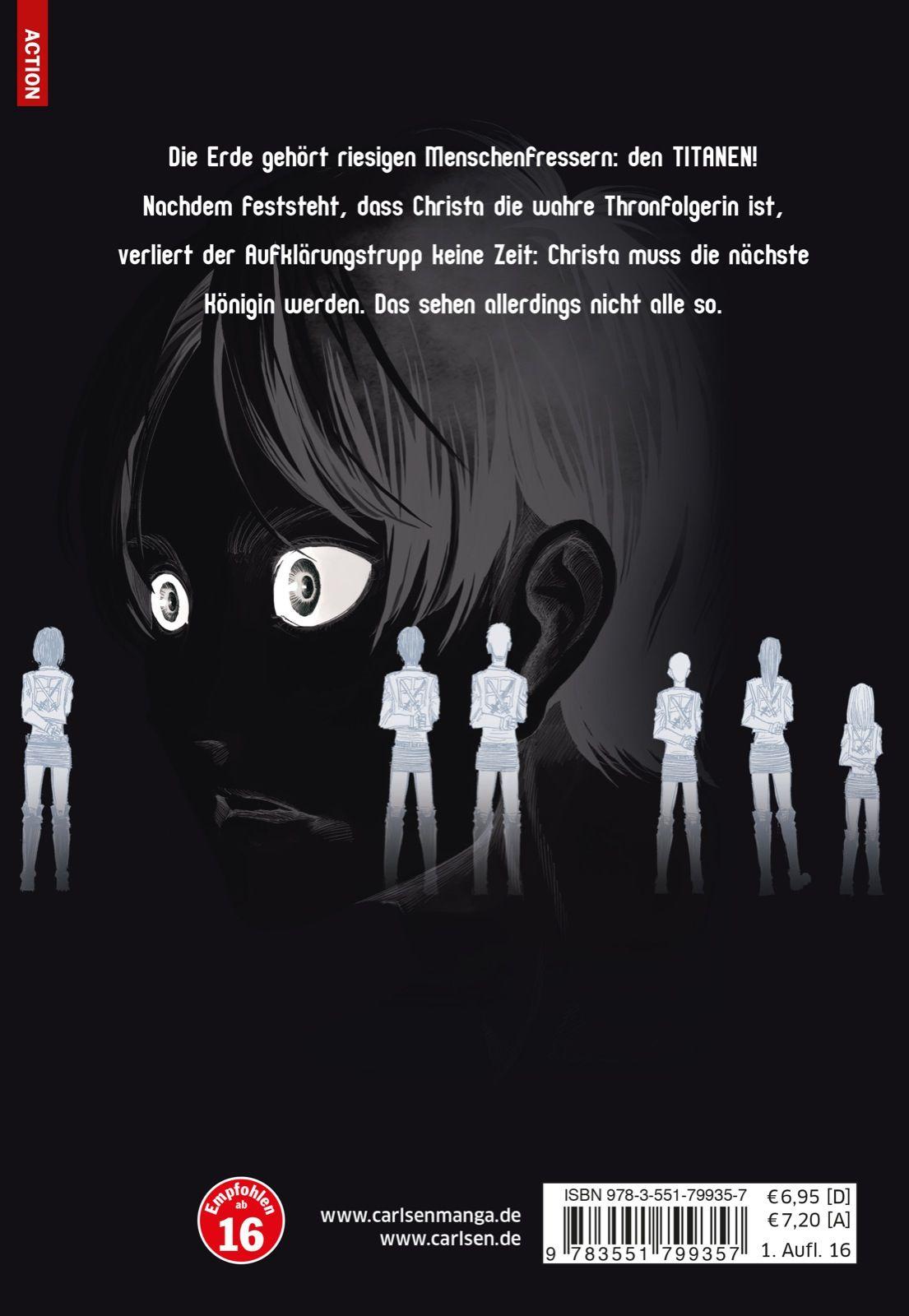 Rückseitencover Attack on Titan 15