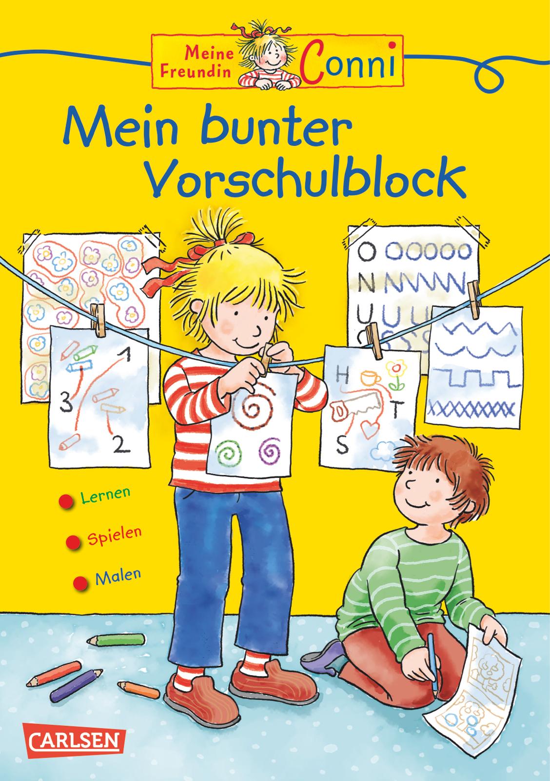 Vorderes Coverbild Conni Gelbe Reihe: Mein bunter Vorschulblock
