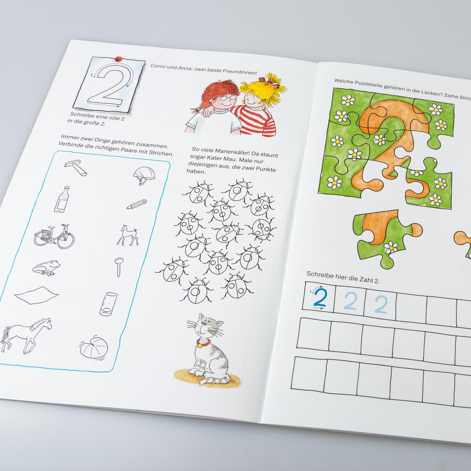 Beispielinhalt (Bild) Conni Gelbe Reihe: Zahlen schreiben Extra