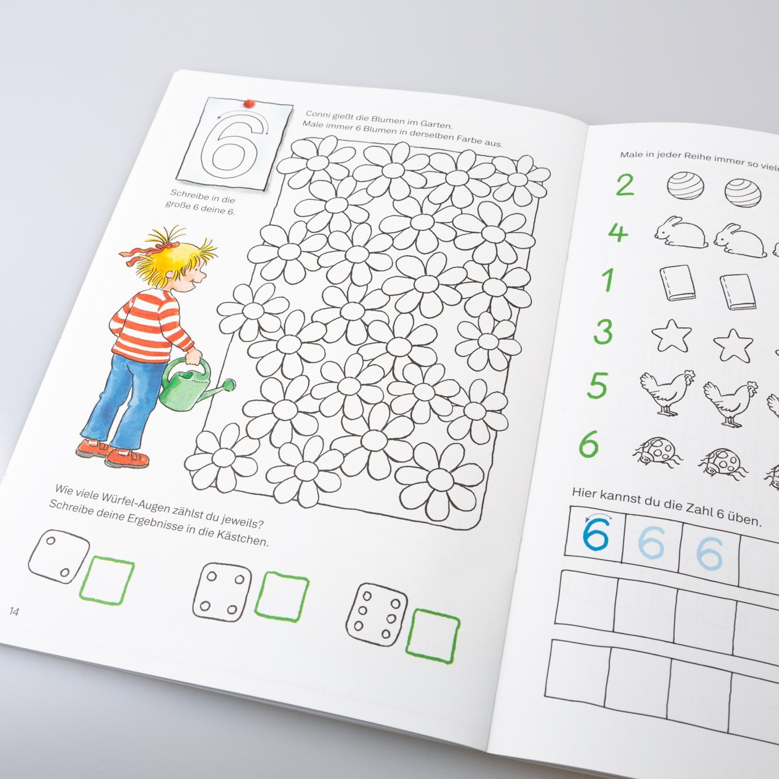 Beispielinhalt (Bild) Conni Gelbe Reihe: Zahlen schreiben Extra