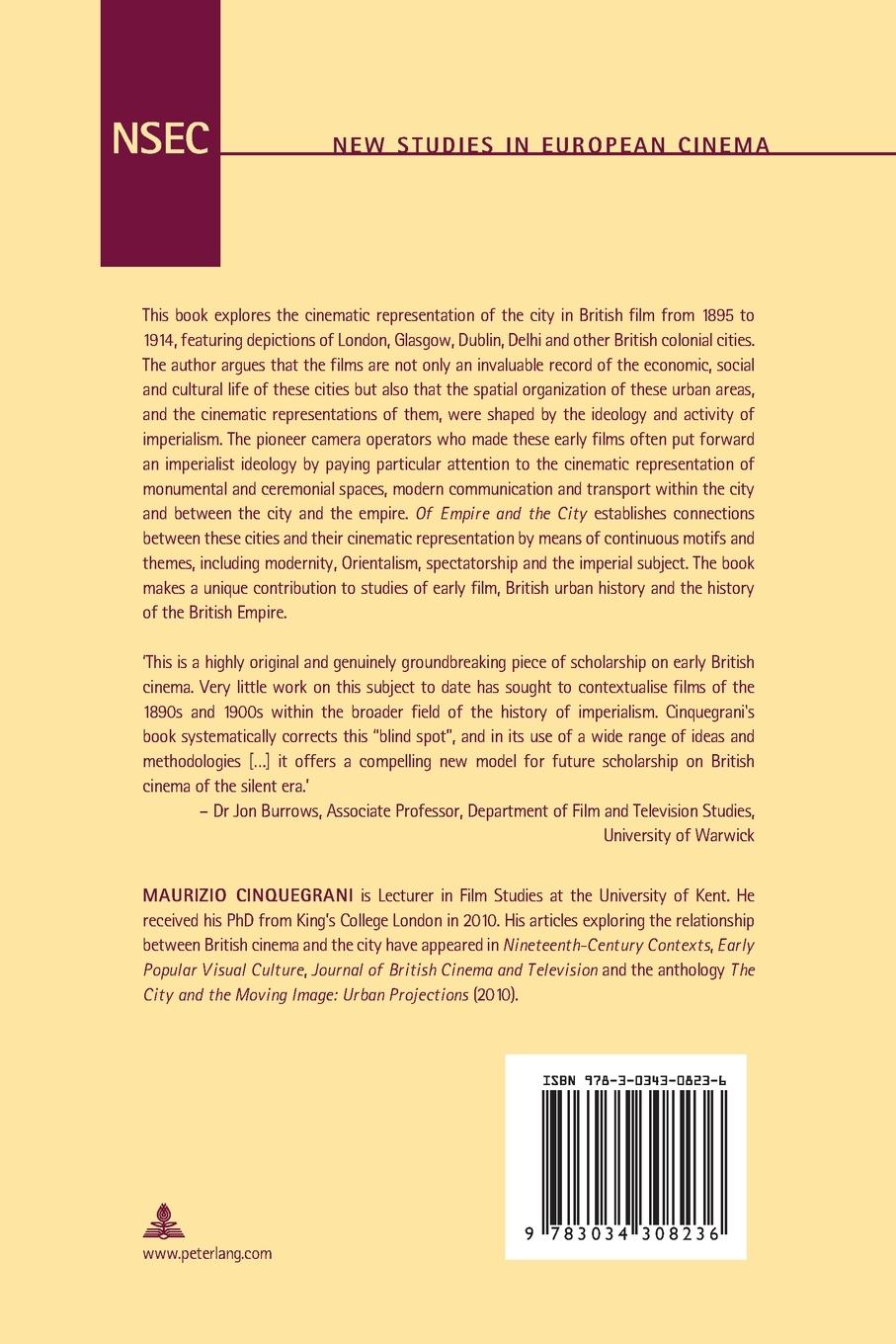 Rückseitencover Of Empire and the City
