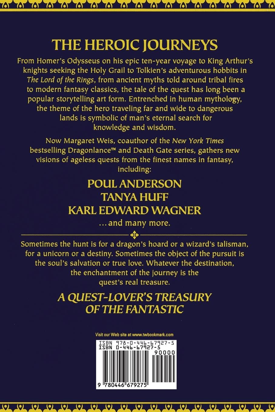 Rückseitencover A Quest-Lover's Treasury of the Fantastic