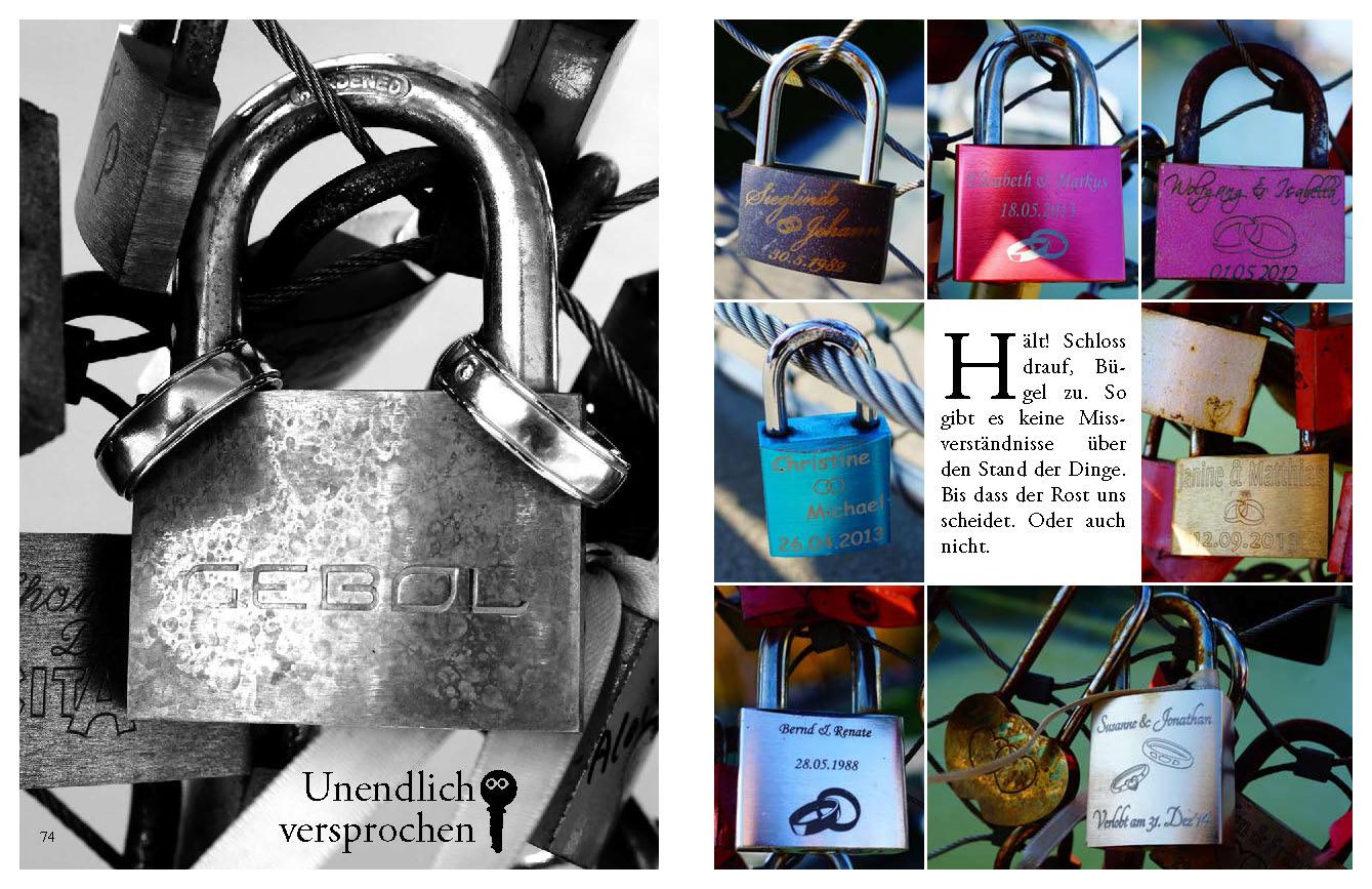 Beispielinhalt (Bild) Love Locks - 300 Liebesschlösser im Portrait