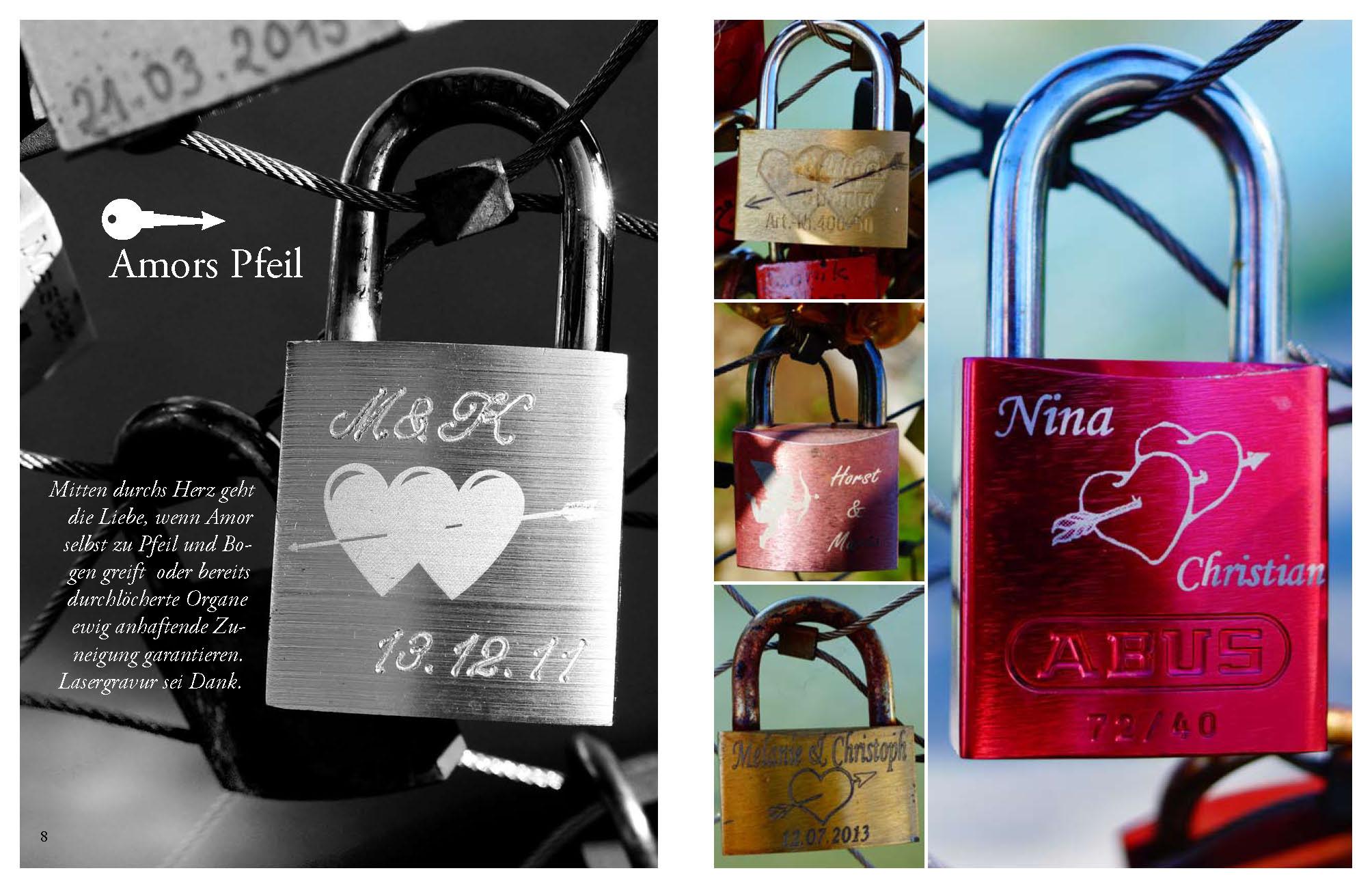Beispielinhalt (Bild) Love Locks - 300 Liebesschlösser im Portrait