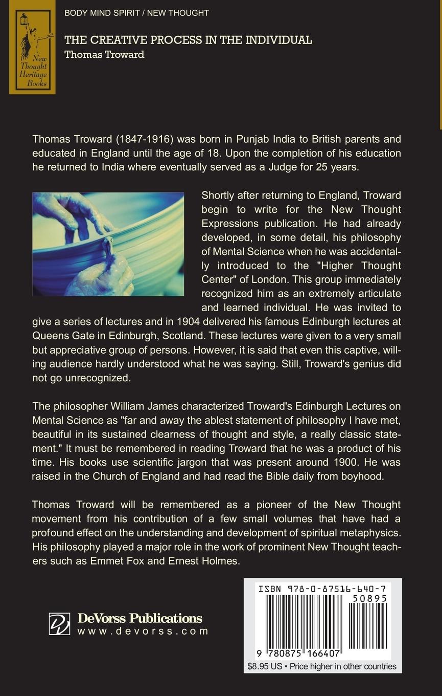 Rückseitencover The Creative Process in the Individual