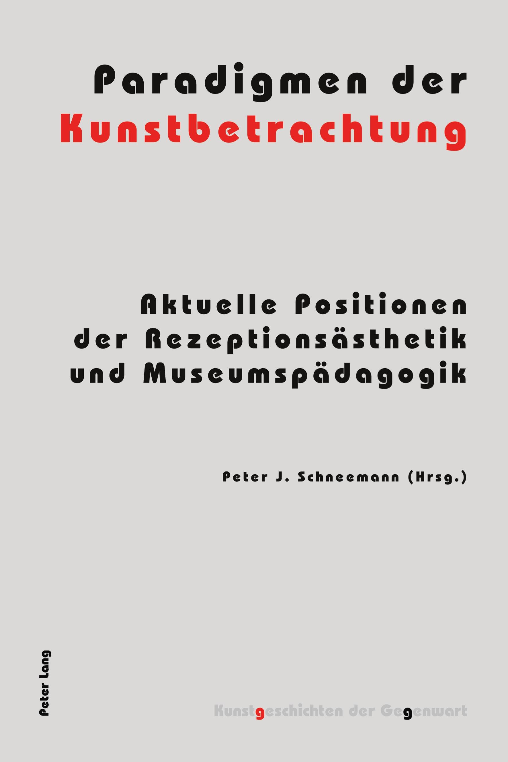 Vorderes Coverbild Paradigmen der Kunstbetrachtung
