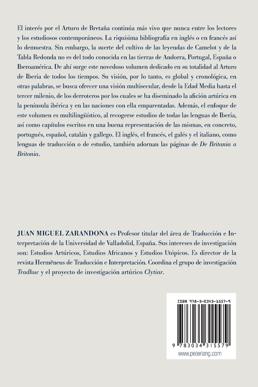 Rückseitencover De Britania a Britonia