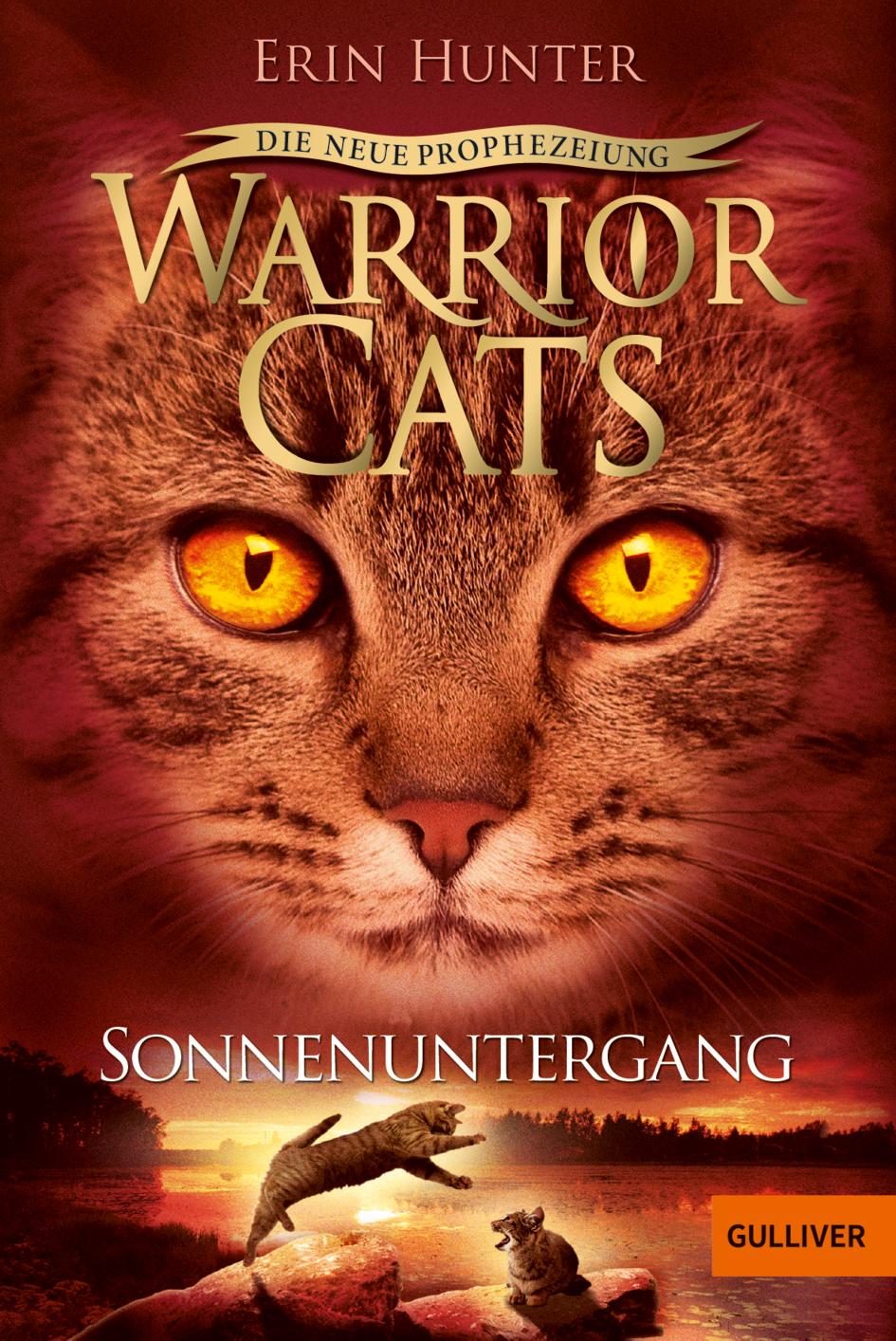 Vorderes Coverbild Warrior Cats Staffel 2/06 - Die neue Prophezeiung. Sonnenuntergang
