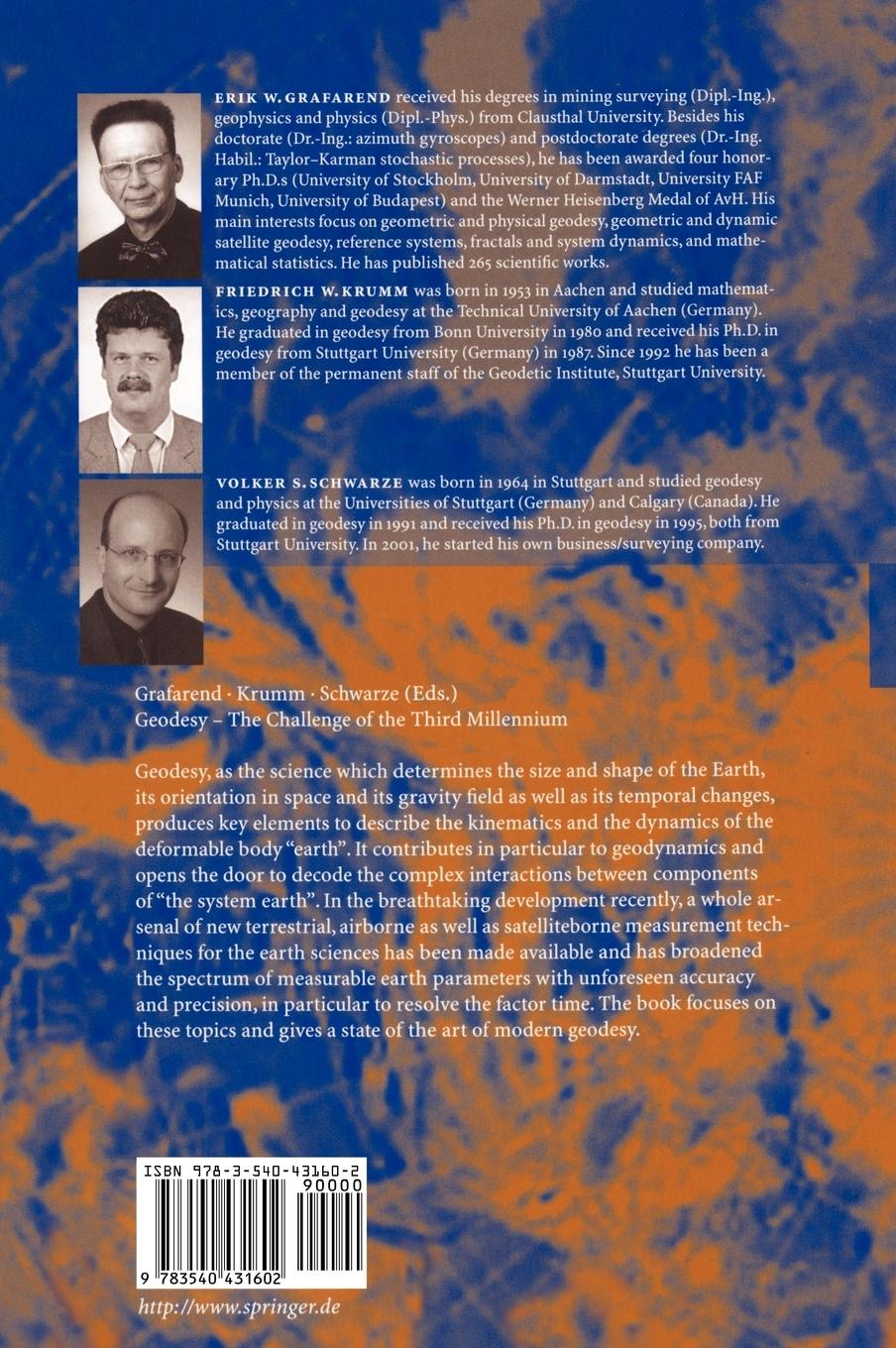 Rückseitencover Geodesy - the Challenge of the 3rd Millennium
