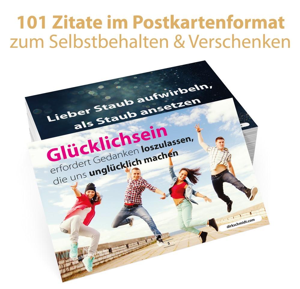 Beispielinhalt (Bild) MUTivationsbox - 101 Zitate auf Designerpostkarten für deine Motivation