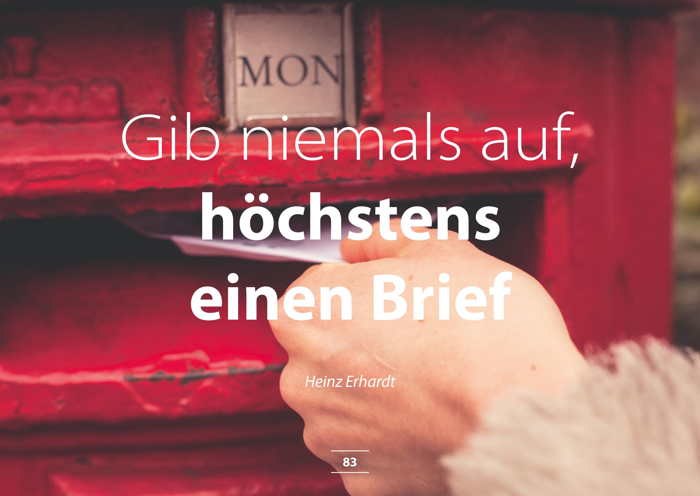 Beispielinhalt (Bild) MUTivationsbox - 101 Zitate auf Designerpostkarten für deine Motivation
