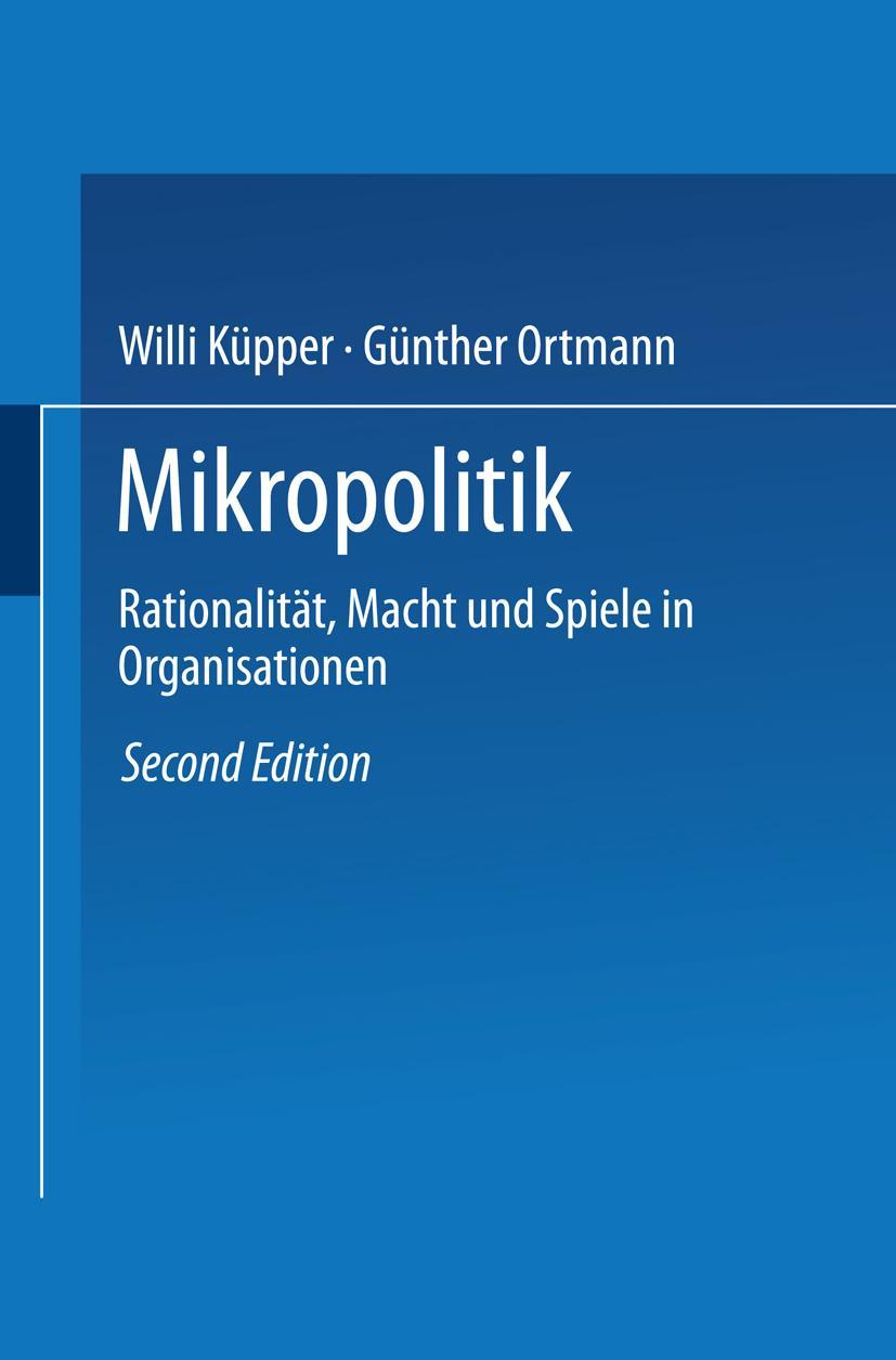 Vorderes Coverbild Mikropolitik