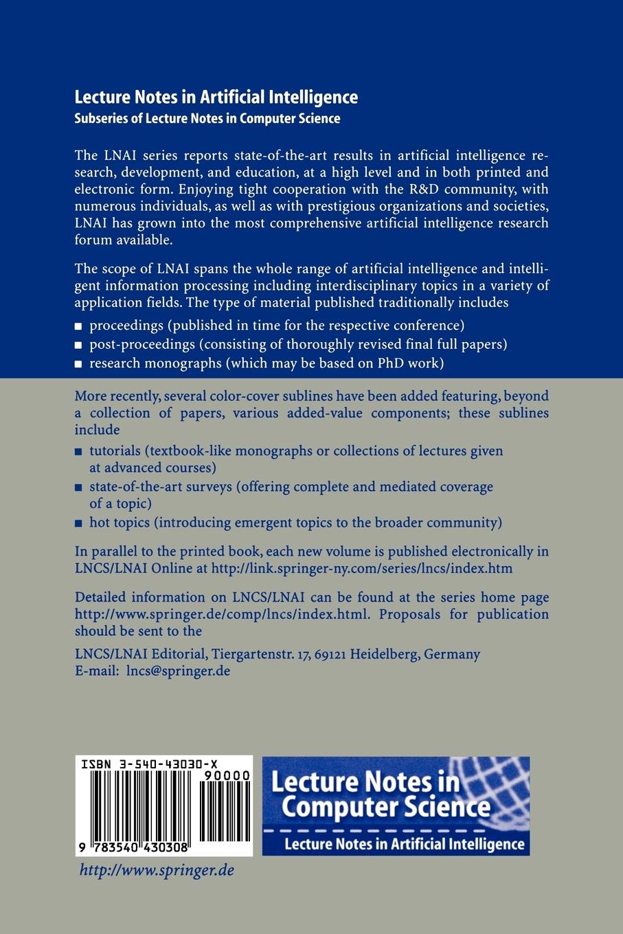 Rückseitencover Progress in Artificial Intelligence: Knowledge Extraction, Multi-agent Systems, Logic Programming, and Constraint Solving