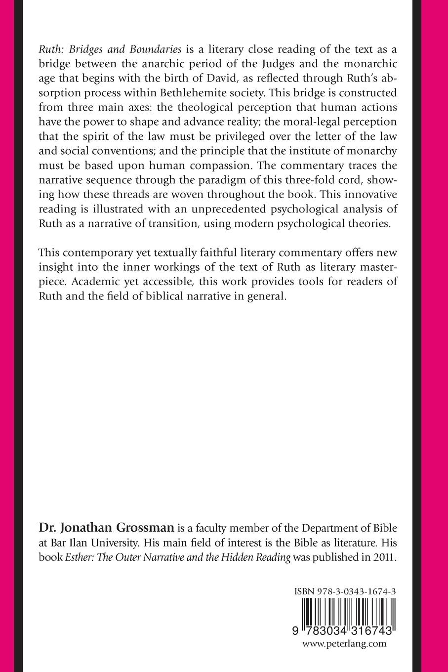 Rückseitencover Ruth: Bridges and Boundaries