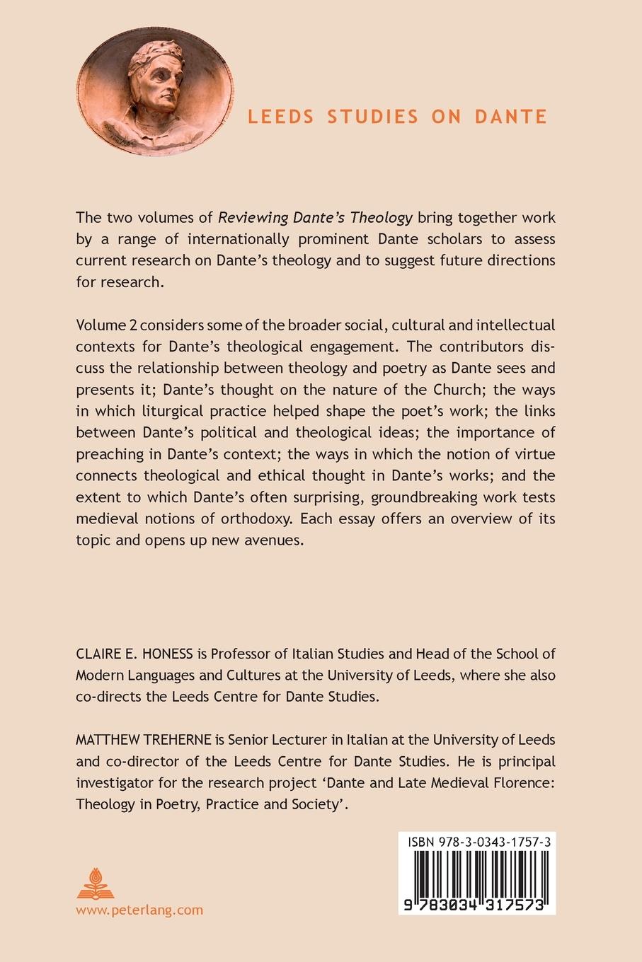 Rückseitencover Reviewing Dante's Theology