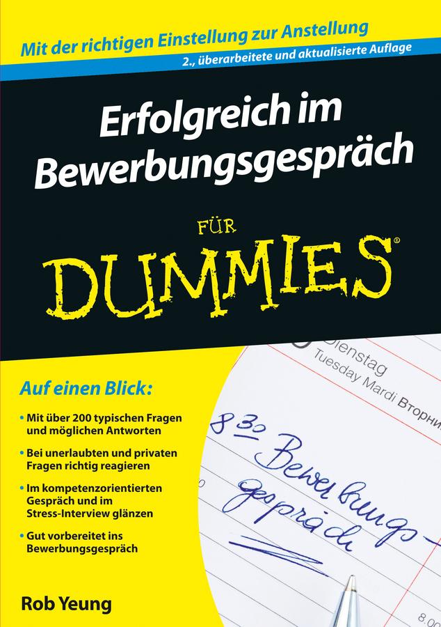 Vorderes Coverbild Erfolgreich im Bewerbungsgespräch für Dummies