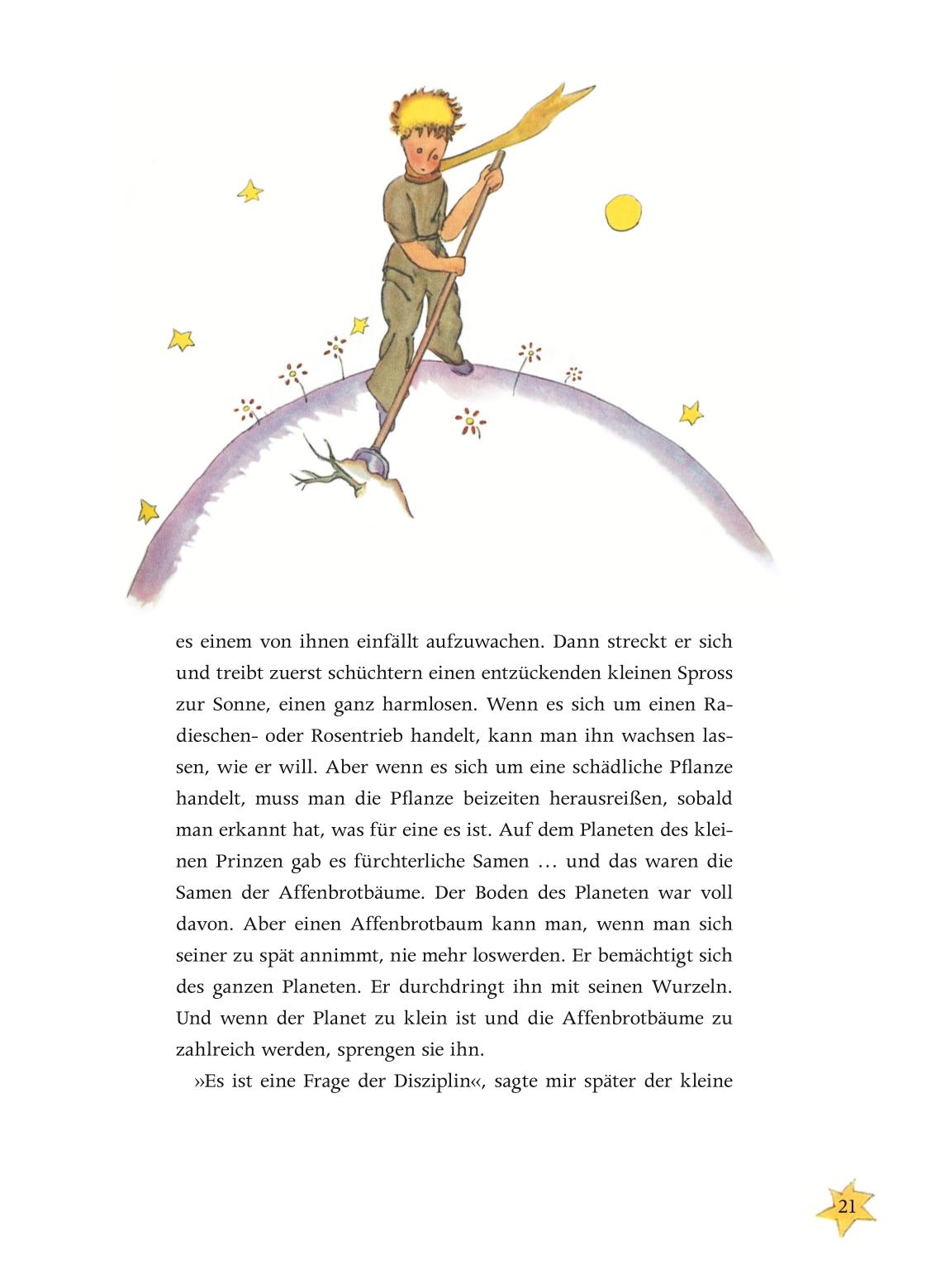 Beispielinhalt (Bild) Der Kleine Prinz - Das Lesebuch