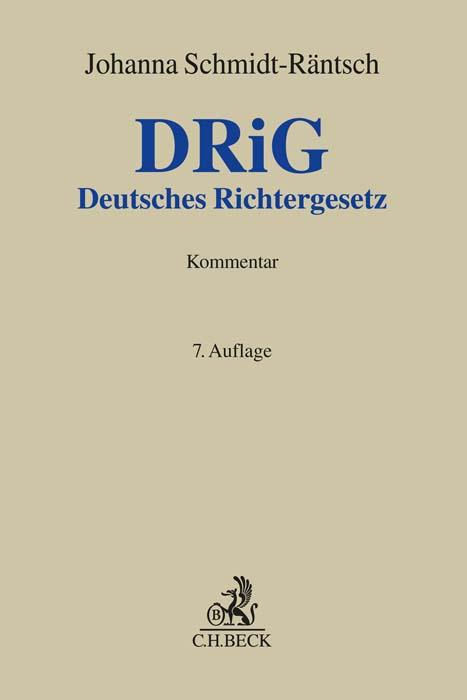 Vorderes Coverbild Deutsches Richtergesetz