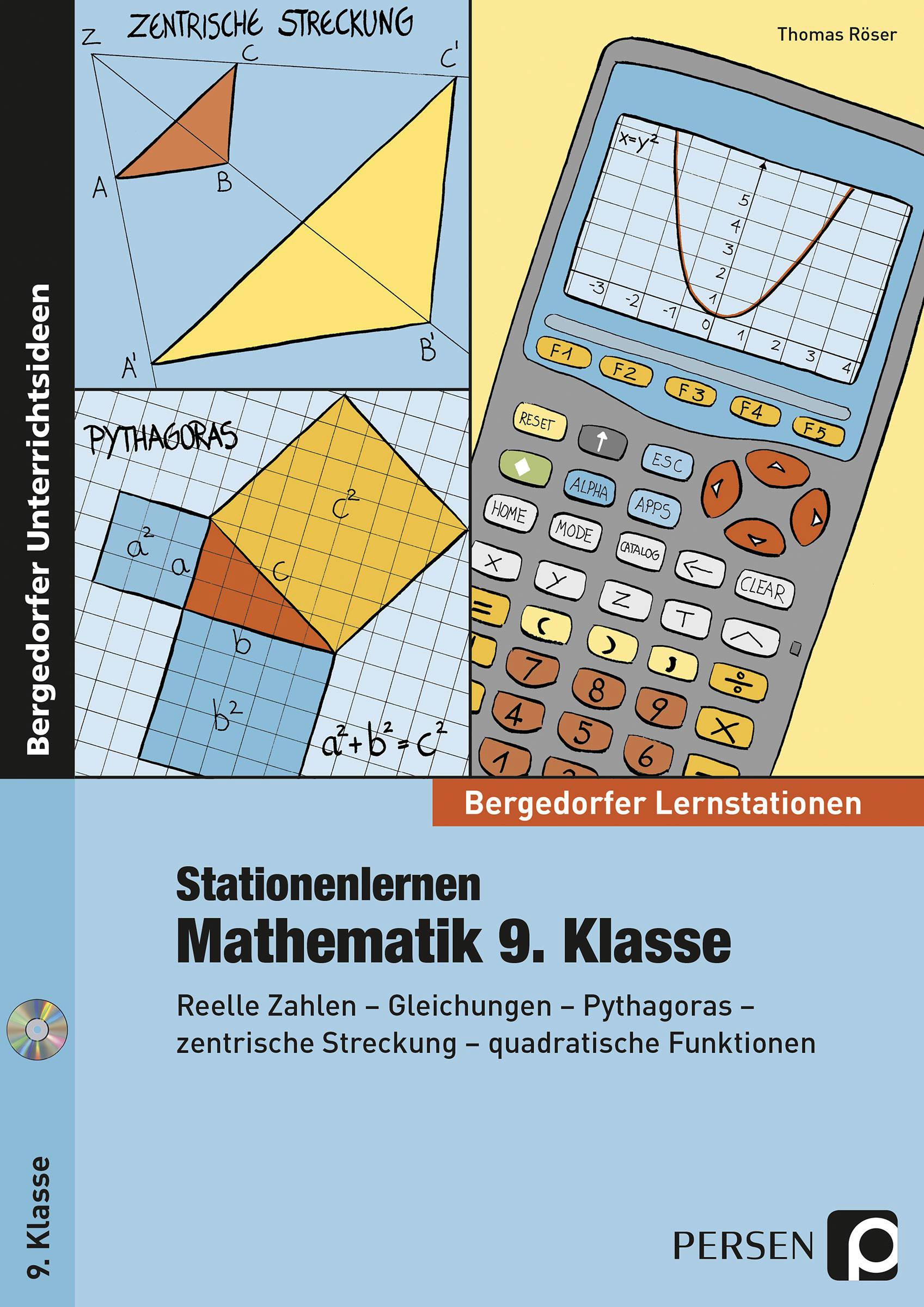 Vorderes Coverbild Stationenlernen Mathematik 9. Klasse