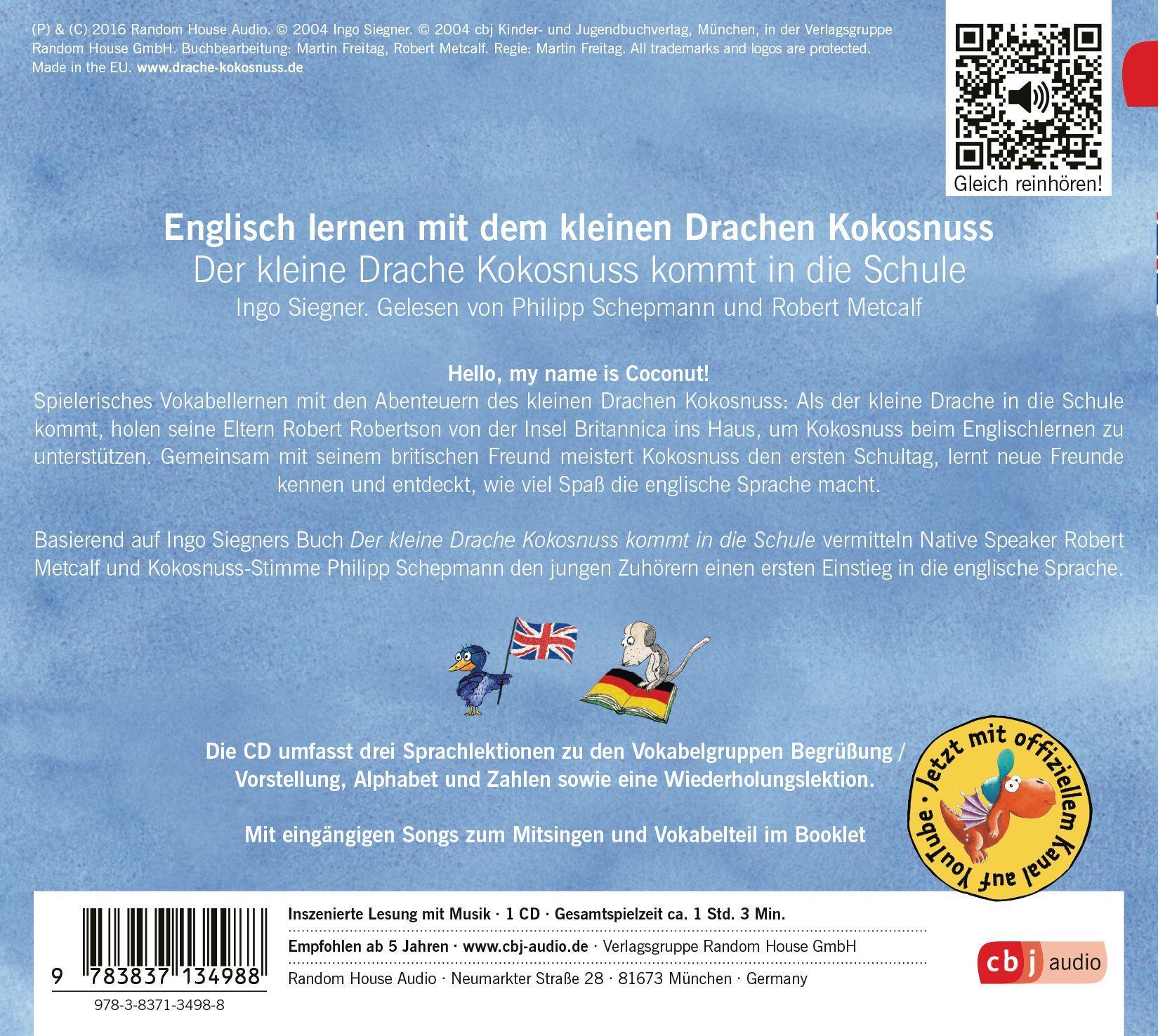 Beispielinhalt (Bild) Der kleine Drache Kokosnuss 01 kommt in die Schule