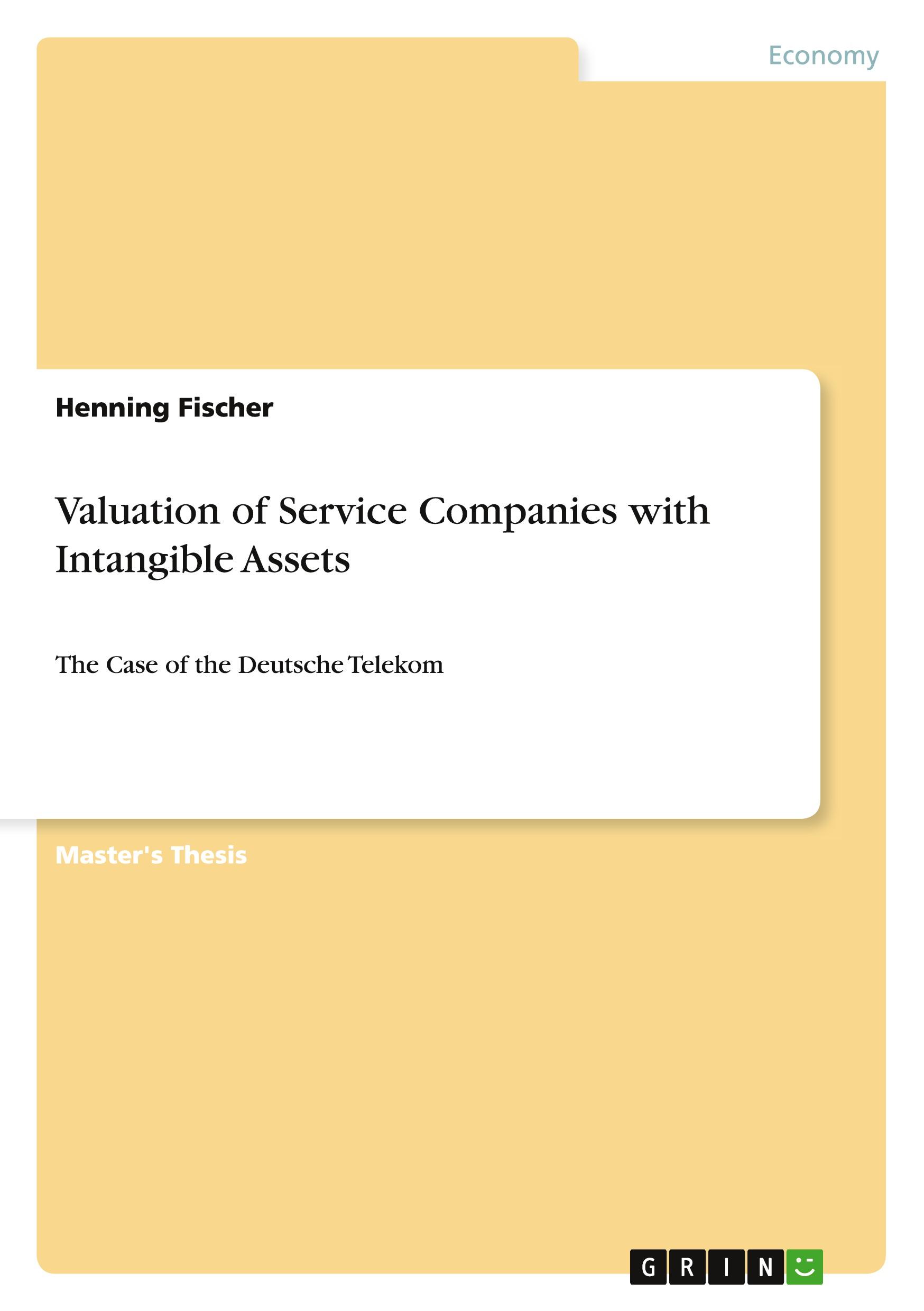 Vorderes Coverbild Valuation of Service Companies with Intangible Assets