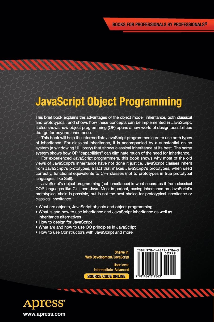 Rückseitencover JavaScript Object Programming