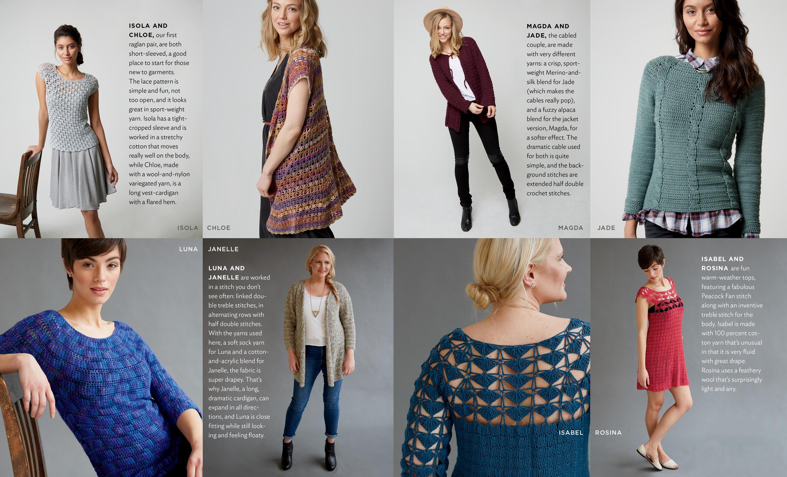 Beispielinhalt (Bild) Top-Down Crochet Sweaters