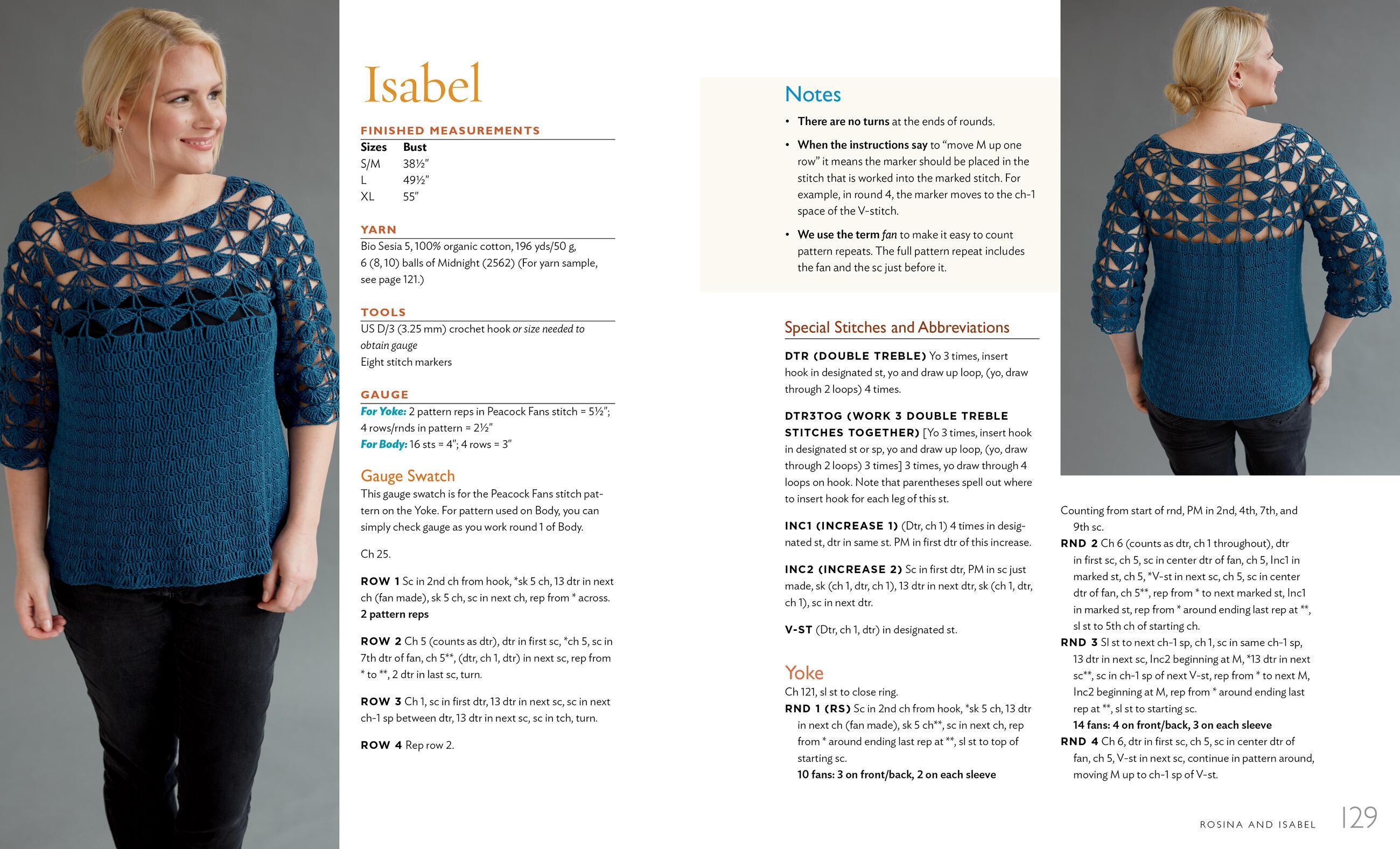 Beispielinhalt (Bild) Top-Down Crochet Sweaters