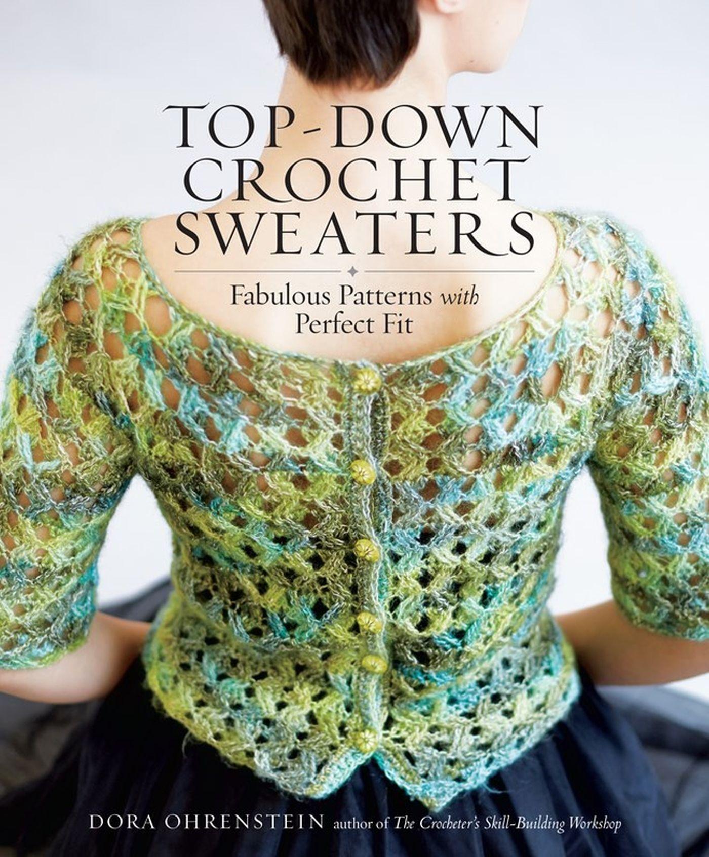 Vorderes Coverbild Top-Down Crochet Sweaters