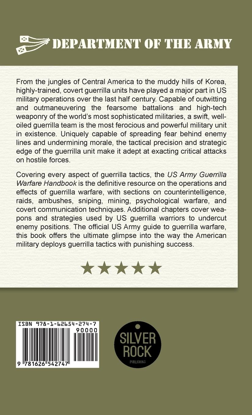 Rückseitencover U.S. Army Guerrilla Warfare Handbook
