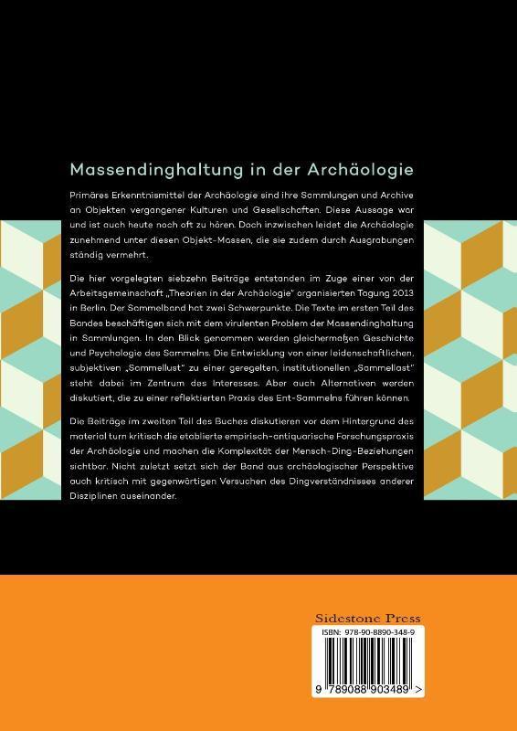 Rückseitencover Massendinghaltung in der Archäologie